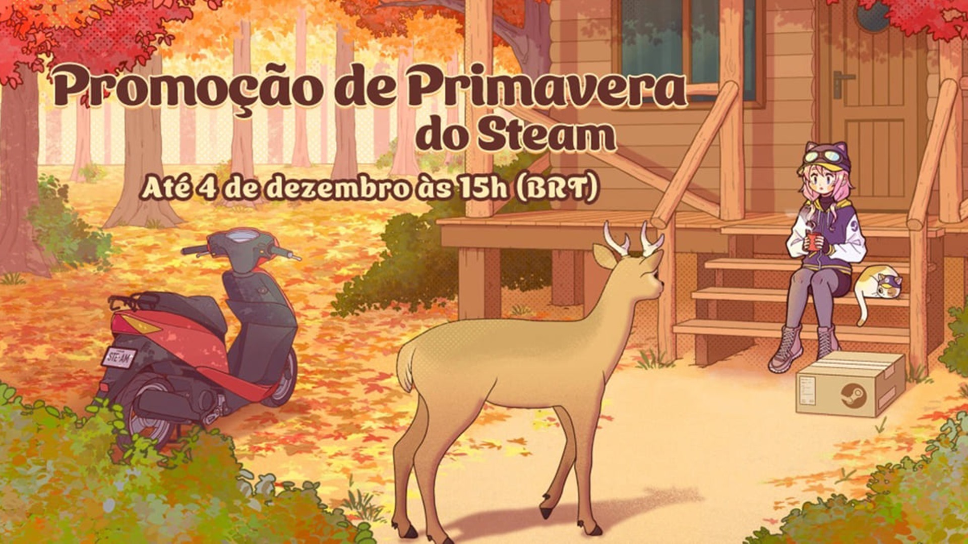 Promoção de Primavera da Steam ficará disponível até o dia 4 de dezembro.