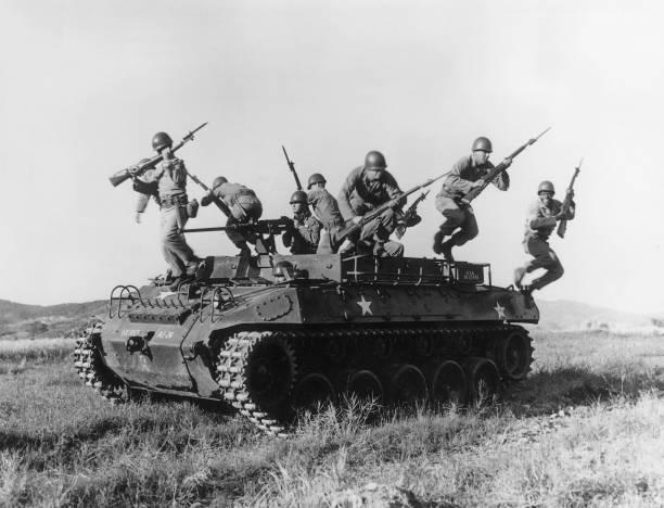 Exercício militar de exército coreano. (Fonte: GettyImages/ Reprodução)