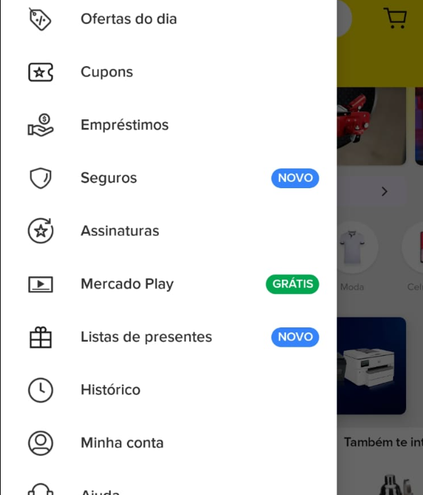 Mercado Play está disponível de graça dentro do app do Mercado Livre. 