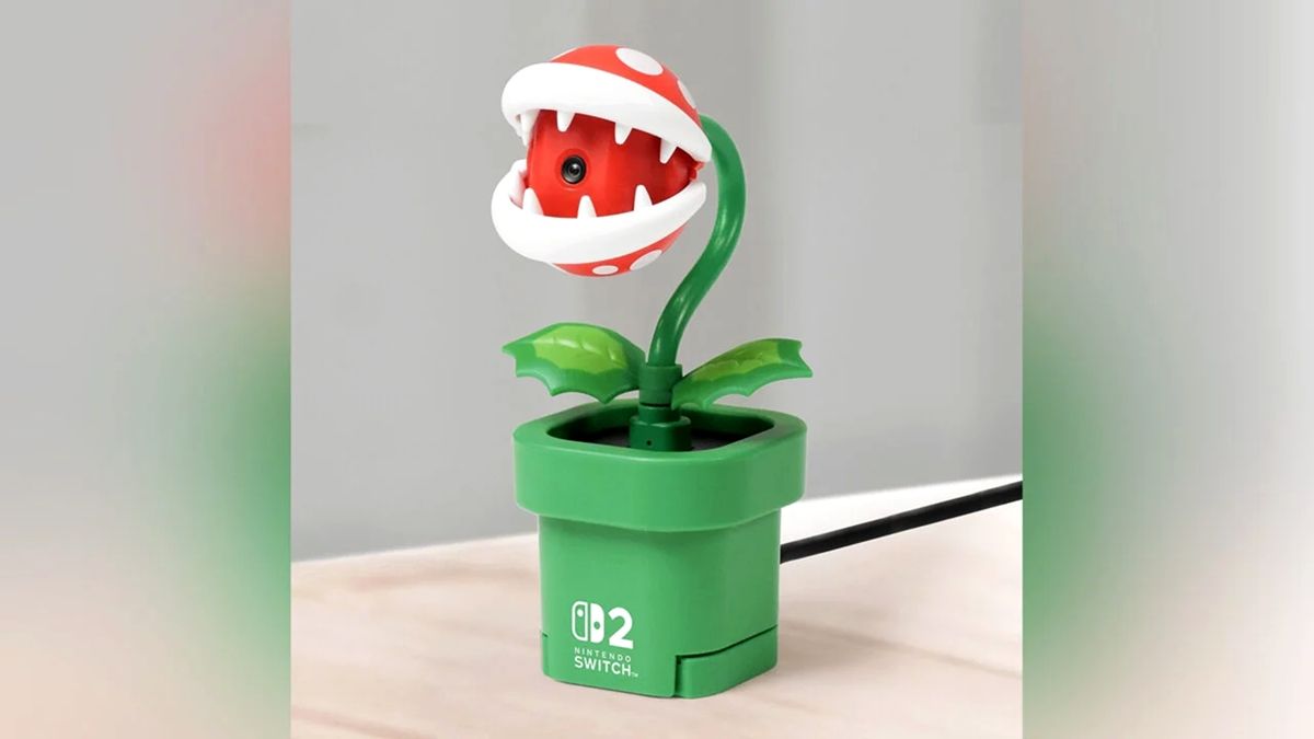 Nintendo Switch 2 terá câmera em formato da Planta Piranha do Super Mario! Veja o preço