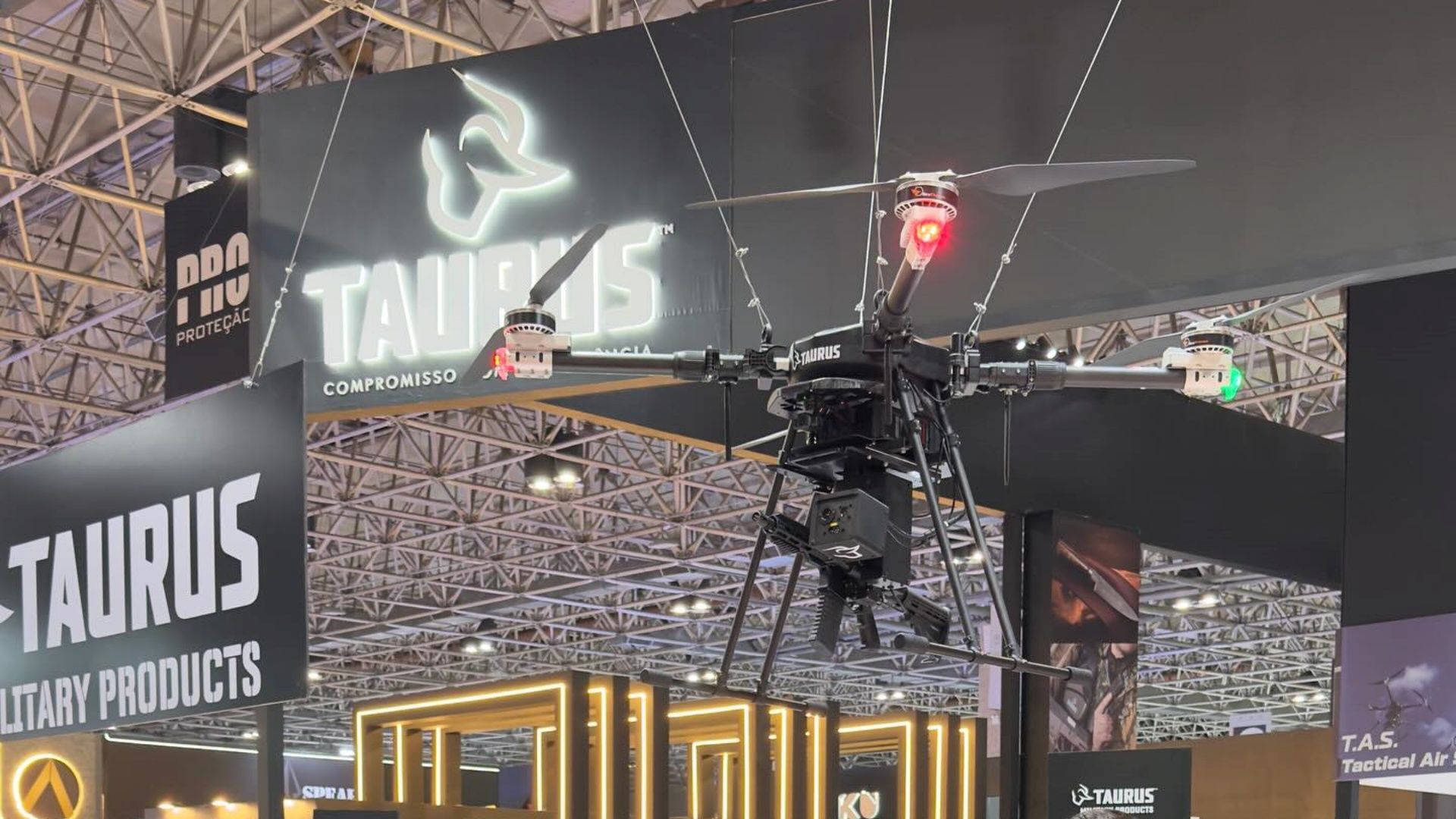 Taurus anuncia drone que pode ser equipado com fuzis e metralhadoras para operações policiais