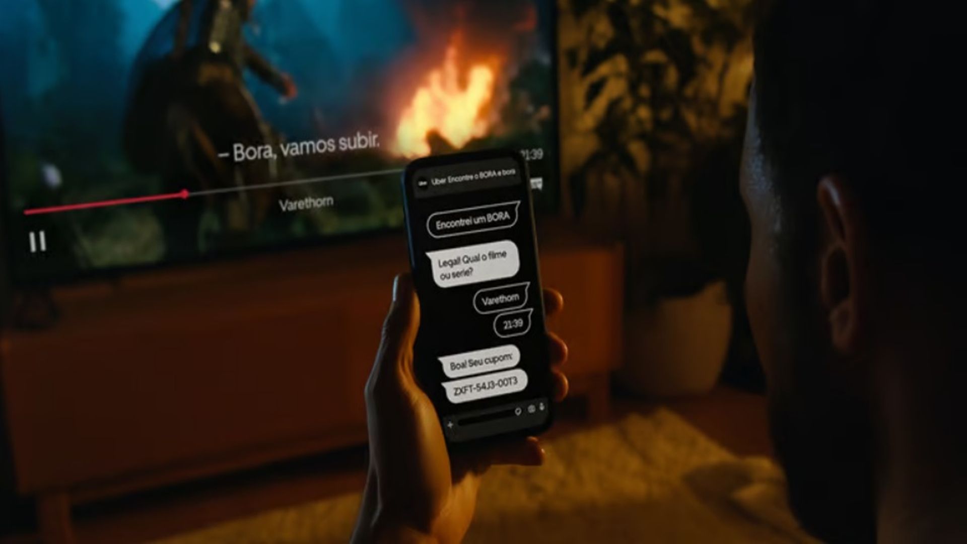 Uber dá cupom de até 100% se você achar 'bora' em filmes ou séries; saiba como participar