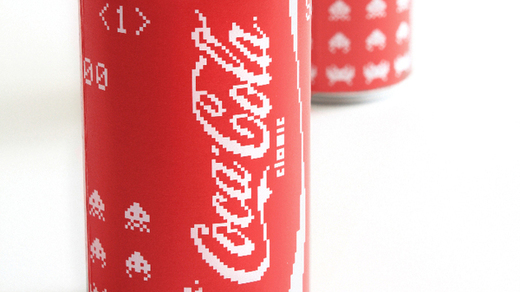 Já imaginou como seria uma Coca-Cola inspirada em Space Invaders?