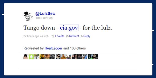 LulzSec anuncia que o site da CIA foi derrubado