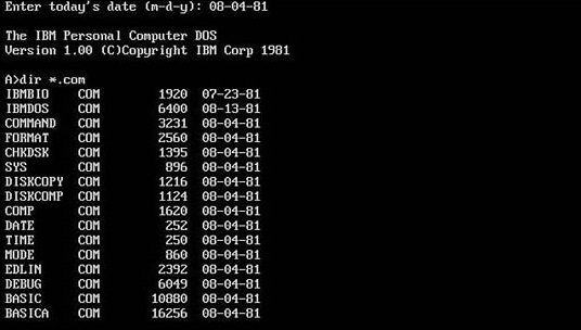 Evolução dos computadores na contabilidade - MS - DOS 