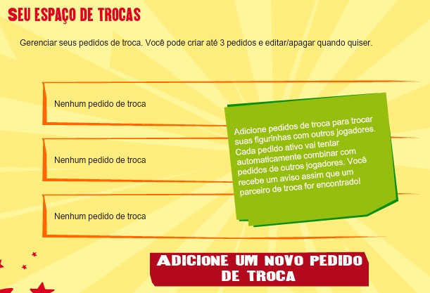Adicionando pedidos de troca