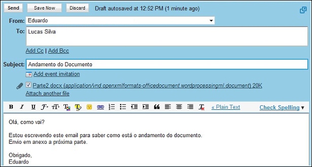 Exemplos De Emails Para Enviar Curriculo Novo Exemplo 9716