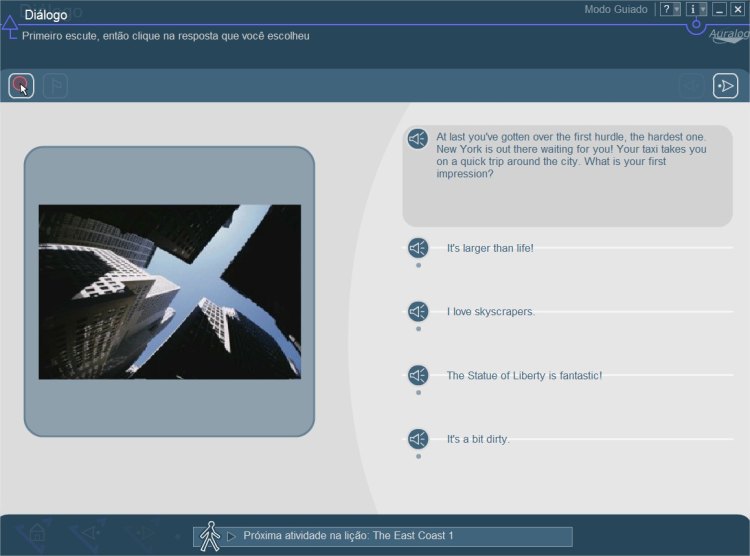 Exercício inicial de pronúncia