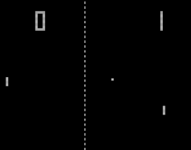 O Pong, um dos jogos mais conhecidos da história.