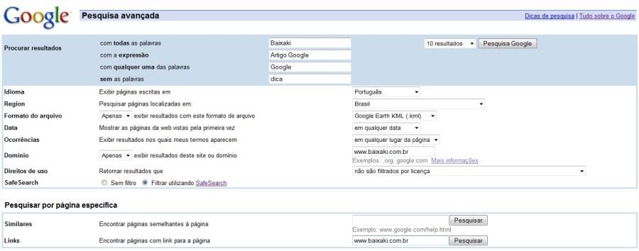 Confira a pesquisa avançada Confira a pesquisa avançada
