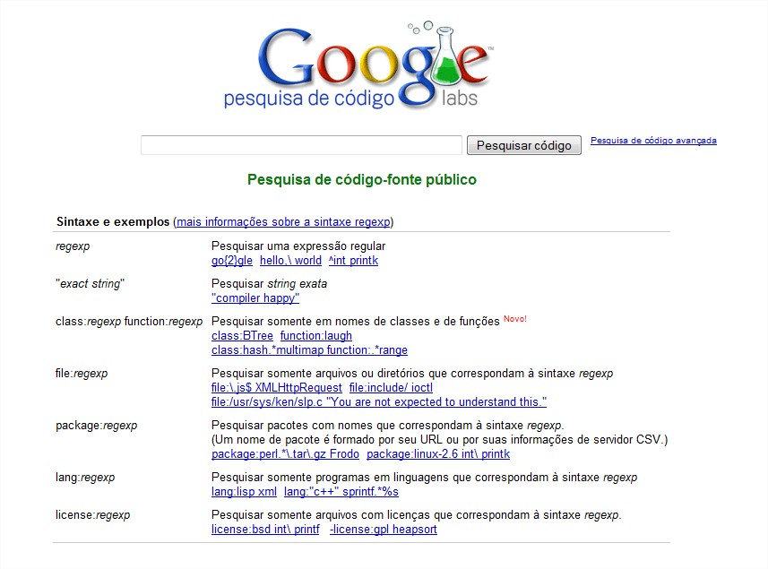 Procure pelo código-fonte Procure pelo código-fonte