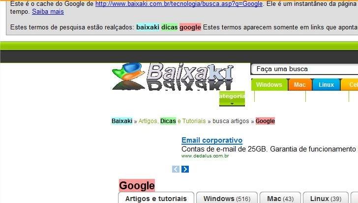 Busca em cache Busca em cache