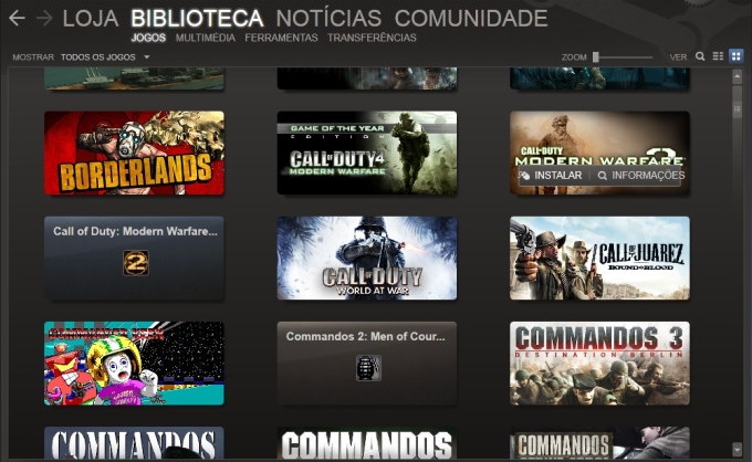 Biblioteca de jogos Biblioteca de jogos