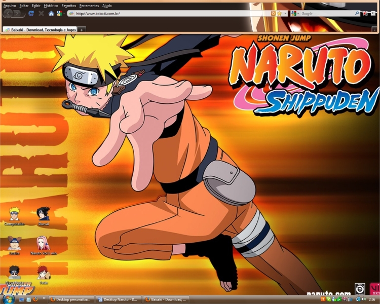 Desktop Personalizado Naruto Tecmundo