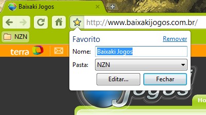 Adicione os favoritos