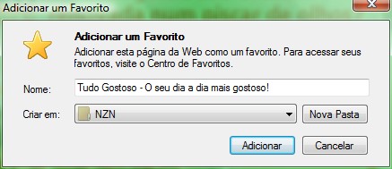 Adicione novos favoritos