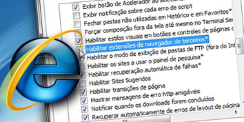 Imagem de: Como desinstalar extensões de terceiros no Internet Explorer