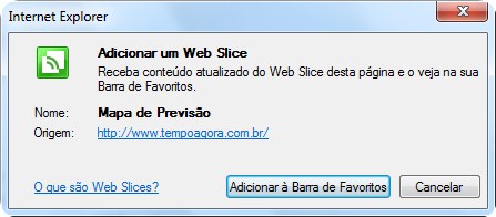 web slices windows 7