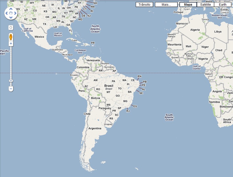 Sim! Até no Google Maps Sim! Até no Google Maps