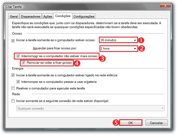 Mude as condições Mude as condições