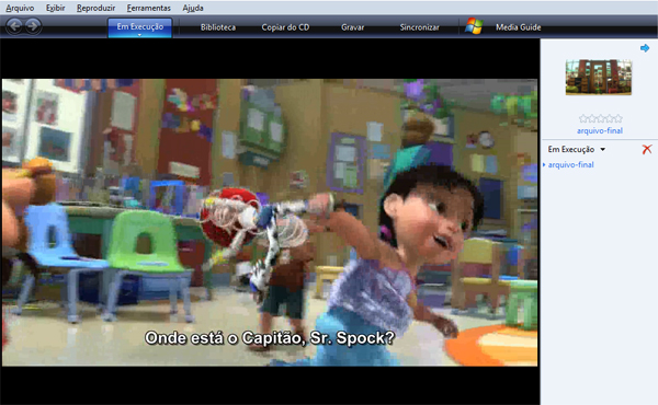 Resultado final: arquivo único com legenda embutida. Resultado final: arquivo único com legenda embutida.