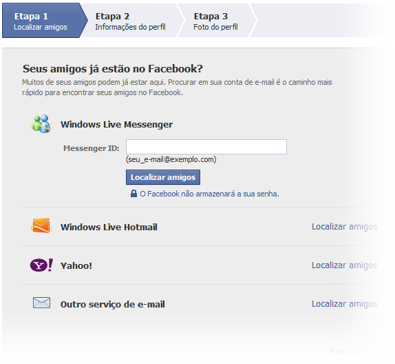 Encontre todos os seus amigos!