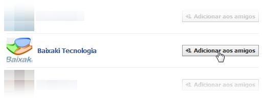Ache e adicione os seus amigos 
