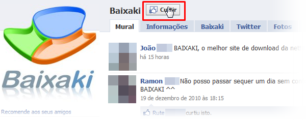 Clique em curtir para mostrar a todos os seus gostos