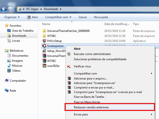 Restaurar Arquivos Do Windows Vista