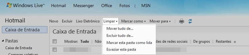 Como Usar A Ferramenta Limpar E Deixar A Caixa De Entrada Do Hotmail Mais Rápida Tecmundo 9729