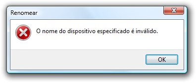 Não adianta, o Windows não deixa!