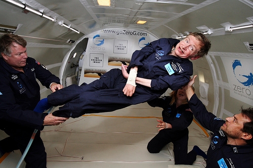 Stephen Hawkings em foto da NASA.