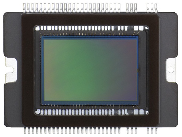 Sensor de imagem de uma câmera profissional da Canon Sensor de imagem de uma câmera profissional da Canon