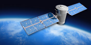 Imagem de: NASA estuda a utilização de lasers para diminuir lixo espacial