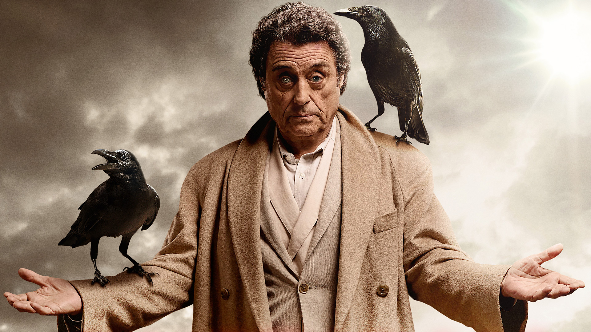 Imagem de: American Gods: Shadow e Wednesday fogem dos Novos Deuses no trailer do 6º episódio
