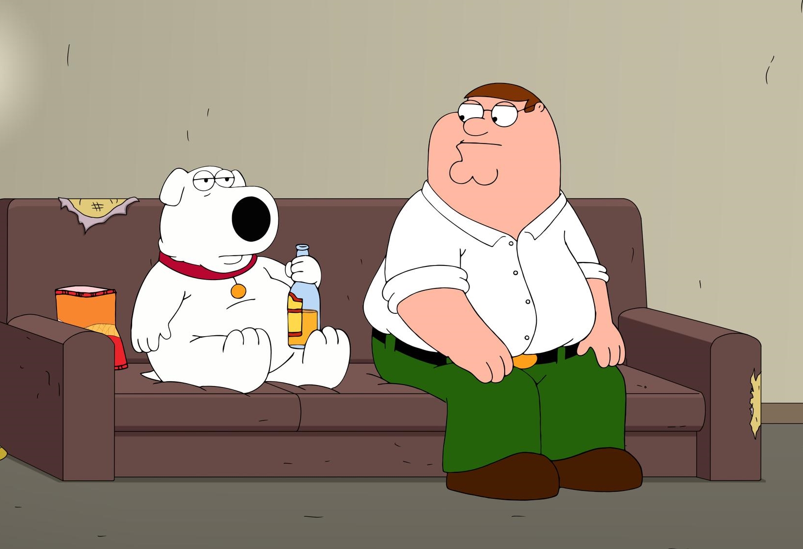 Imagem de: Family Guy: Brian lida com o peso do casamento no episódio 17x02