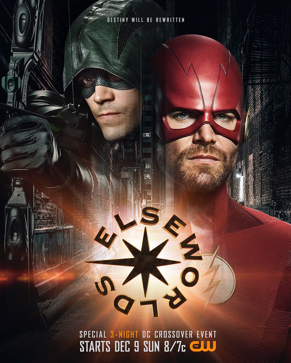 Imagem de: Elseworlds: novas fotos do set revelam Oliver vestido como Flash