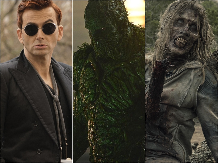Imagem de: Séries na Semana: Good Omens, Swamp Thing, Fear The Walking Dead entre as novidades