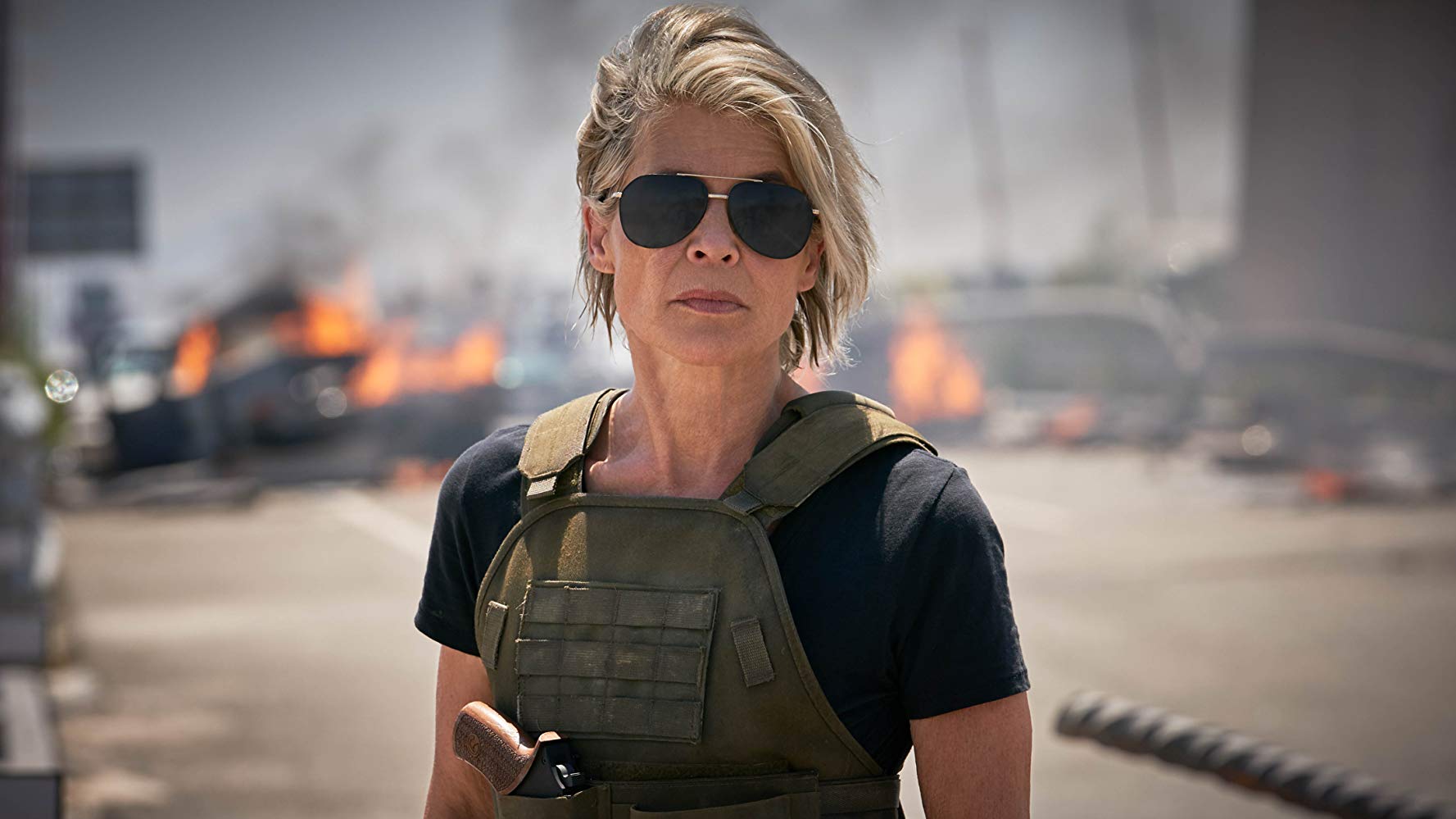 Imagem de: Linda Hamilton sobre reencontrar Schwarzenegger: “parecia muito natural”