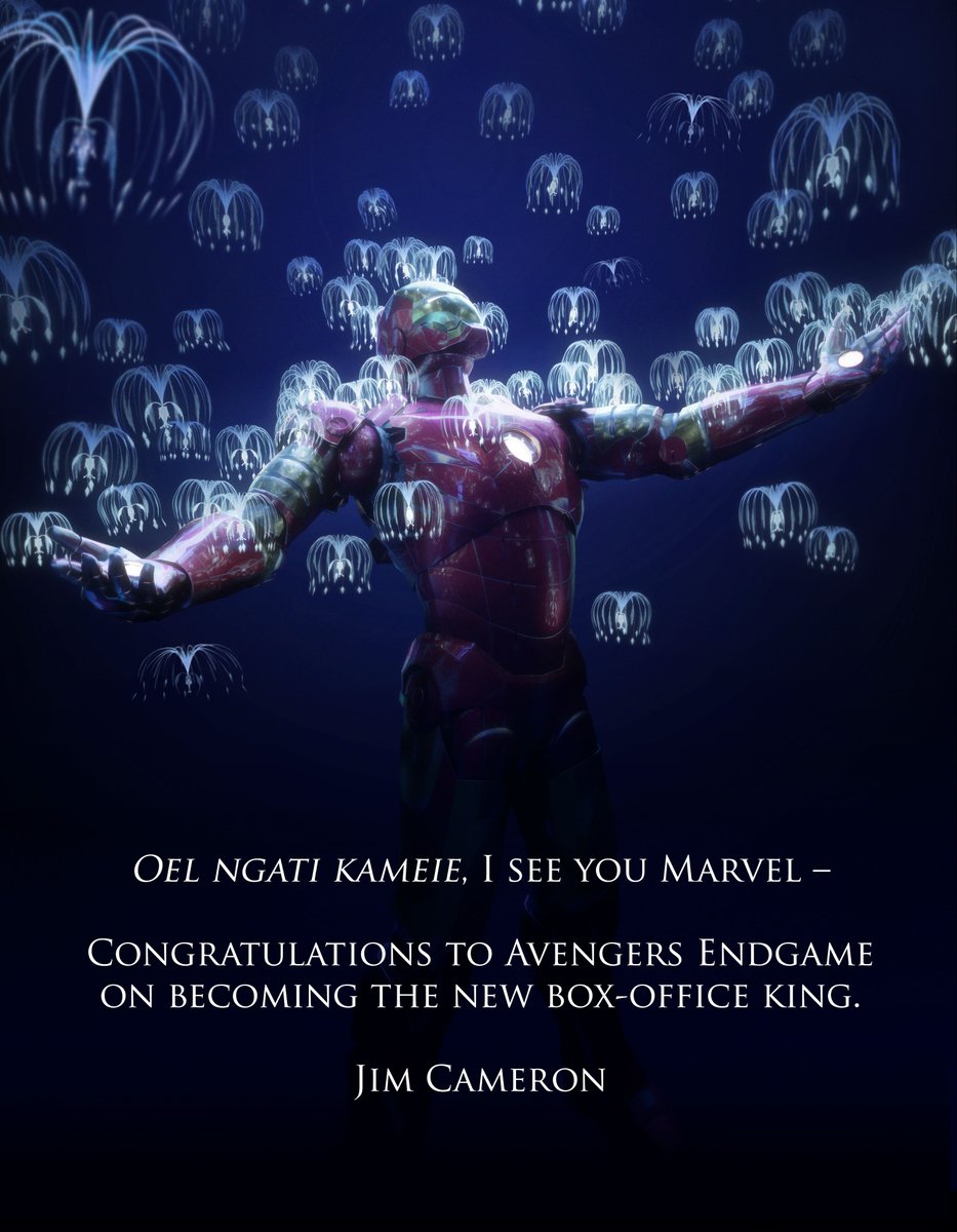 Imagem de: Jamas Cameron parabeniza Marvel por Vingadores: Ultimato superar Avatar