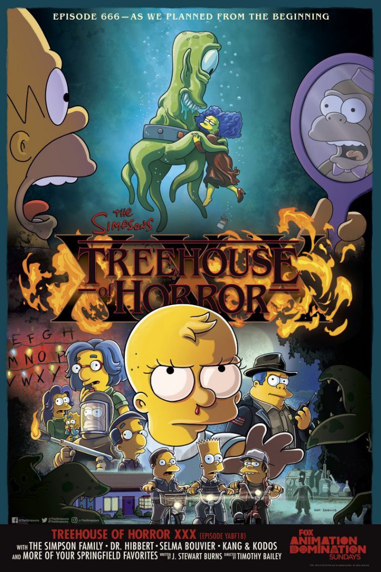 Imagem de: Os Simpsons: especial de Halloween 2019 será paródia de Stranger Things