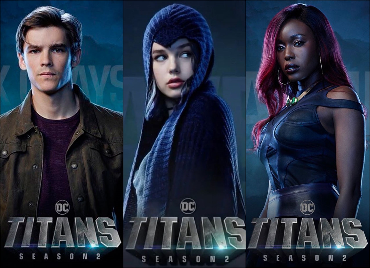 Imagem de: Titans: novos cartazes da 2ª temporada mostram mudança de heróis