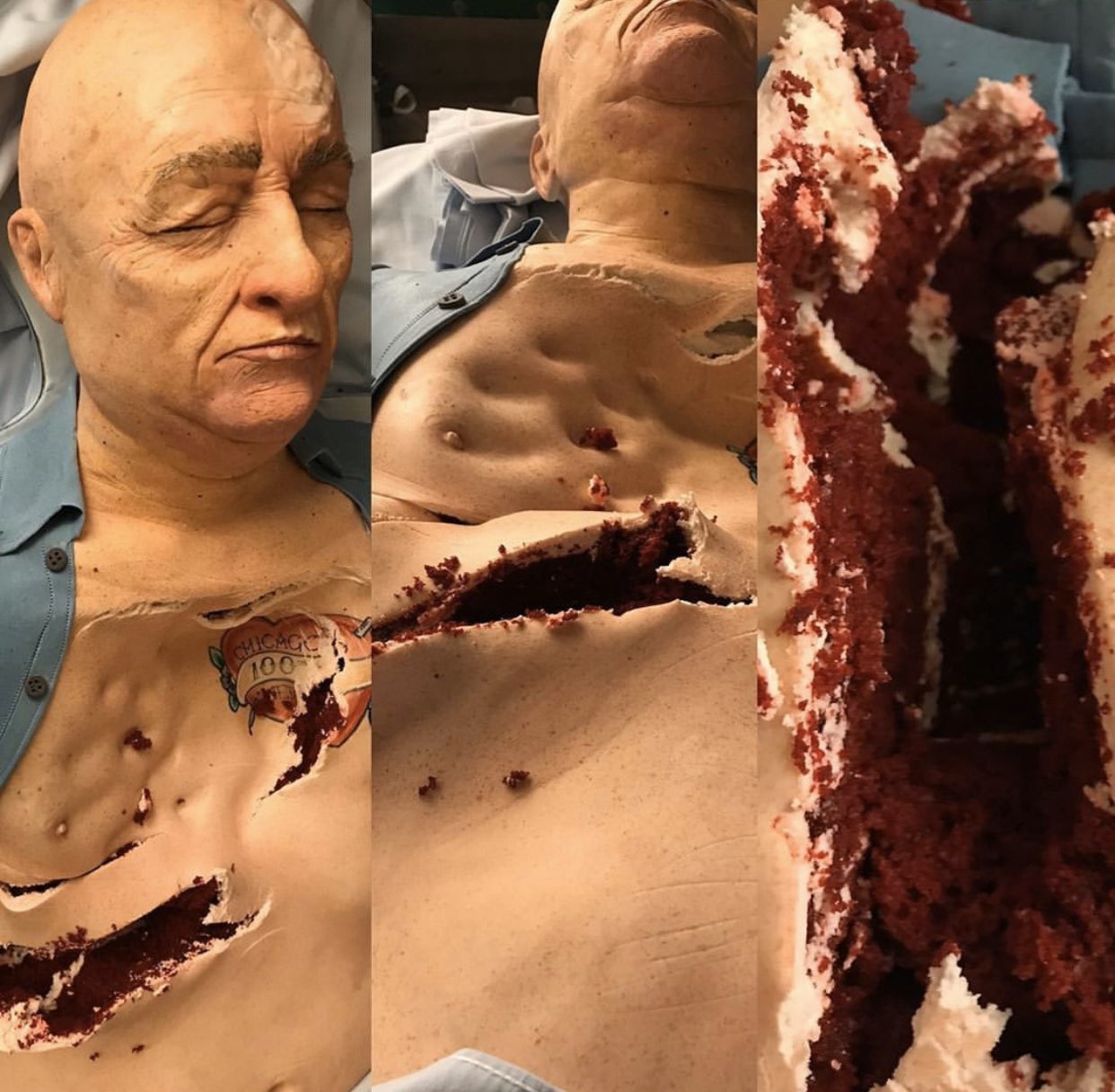 Imagem de: Chicago Med: Festa do 100º episódio tem bolo escultural realista
