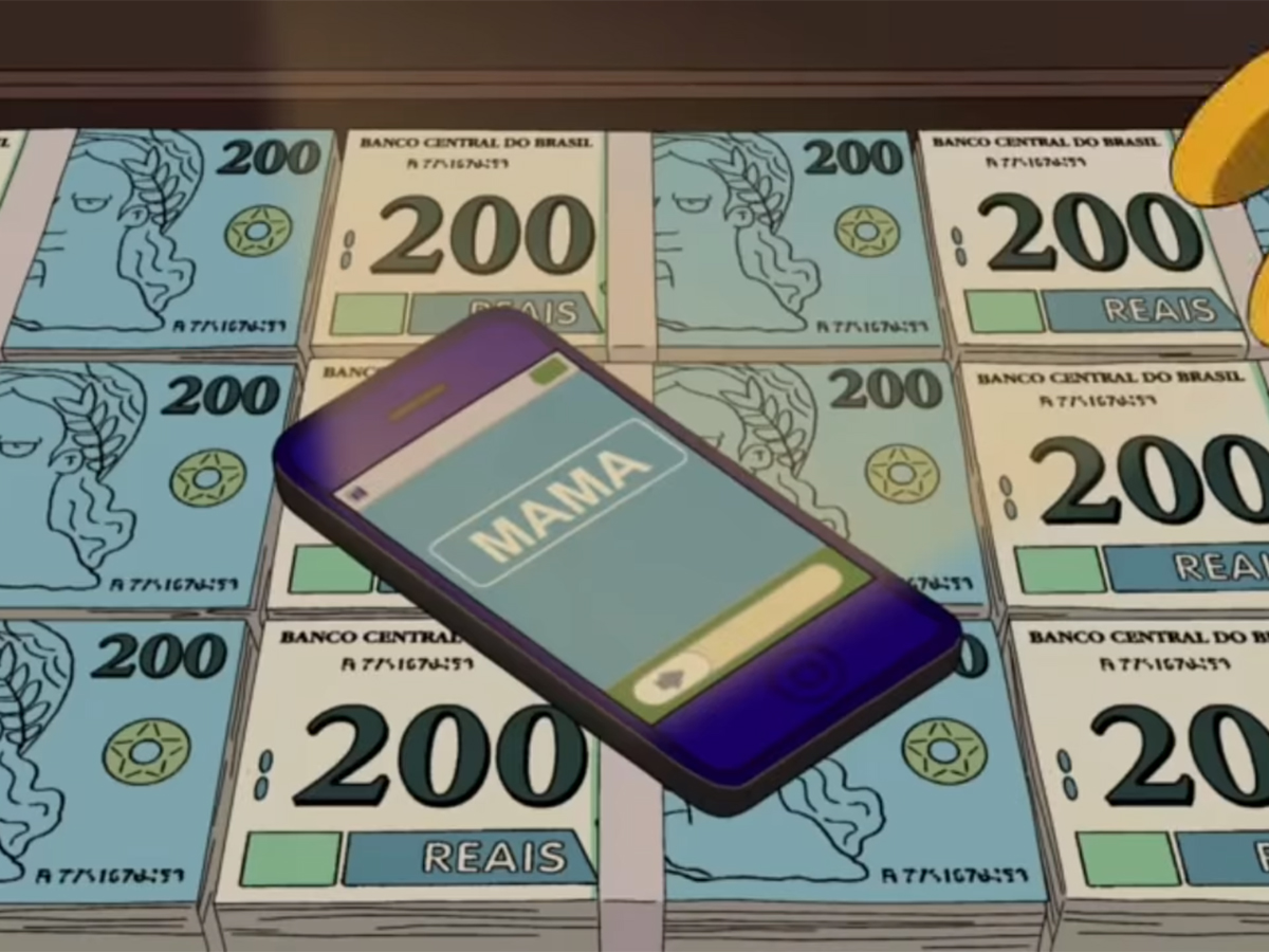Imagem de: Os Simpsons: episódio previu o lançamento da nova nota de R$ 200